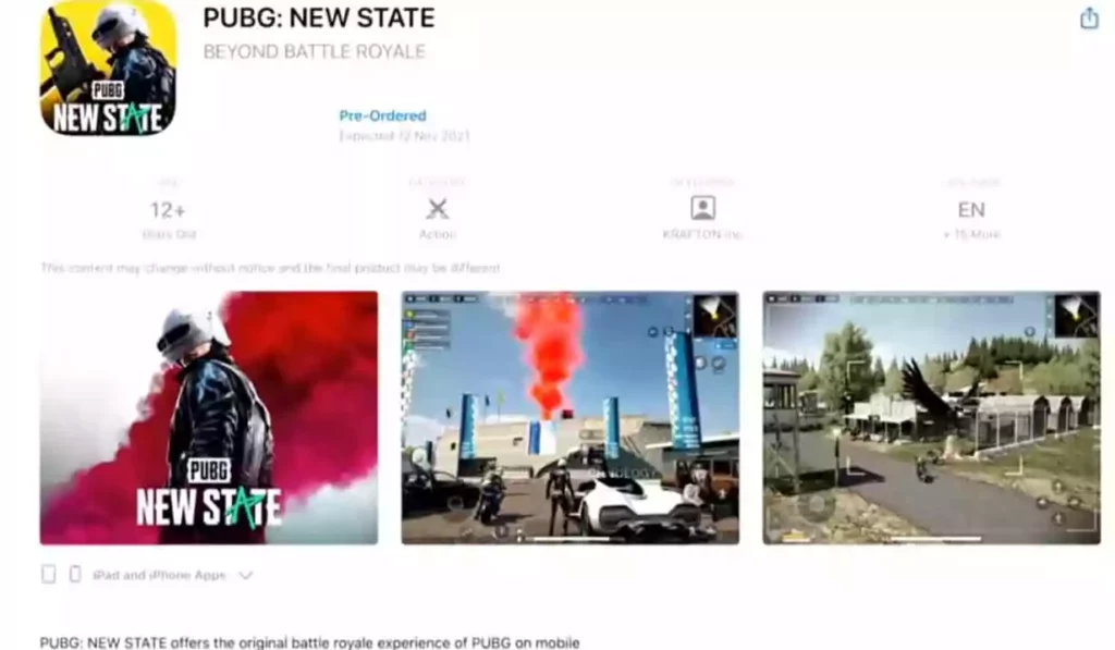 Download PUBG New State For iOS Device (iPhone/iPad)